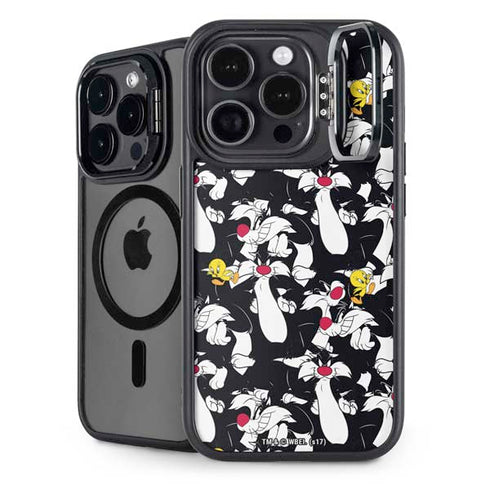 Looney Tunes Sylvester and Tweety Super Sized iPhone 14 Pro Max Kickstand Case