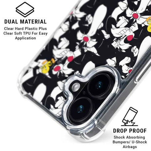 Looney Tunes Sylvester and Tweety Super Sized iPhone 16 MagSafe Case