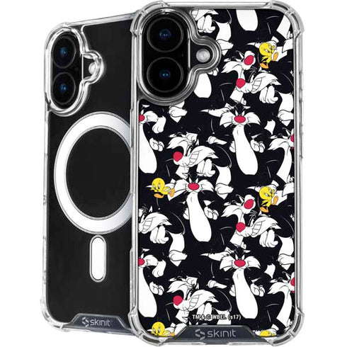 Looney Tunes Sylvester and Tweety Super Sized iPhone 16 Plus MagSafe Case