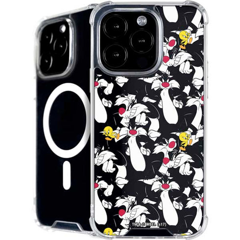 Looney Tunes Sylvester and Tweety Super Sized iPhone 16 Pro MagSafe Case