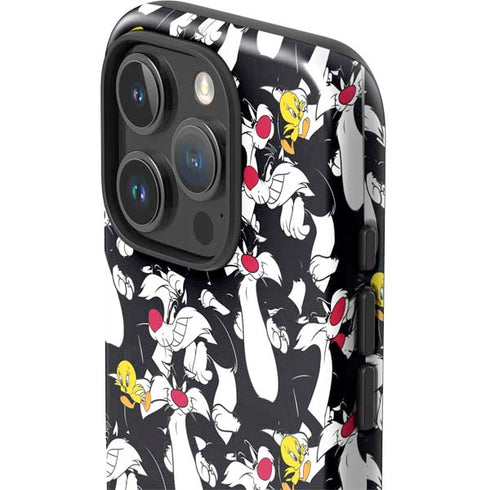 Looney Tunes Sylvester and Tweety Super Sized iPhone 16 Pro Max Impact Case