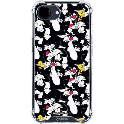 Looney Tunes Sylvester and Tweety Super Sized iPhone 16e Clear Case
