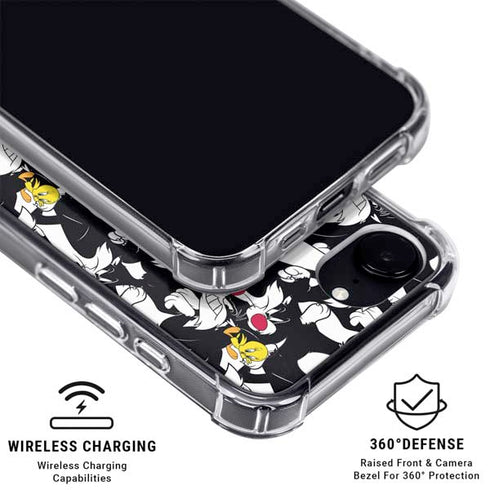 Looney Tunes Sylvester and Tweety Super Sized iPhone 16e MagSafe Case