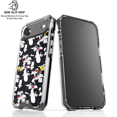 Looney Tunes Sylvester and Tweety Super Sized iPhone 17 Air Clear Case