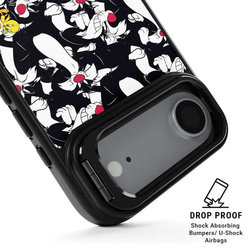 Looney Tunes Sylvester and Tweety Super Sized iPhone 17 Air Kickstand Case