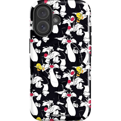 Looney Tunes Sylvester and Tweety Super Sized iPhone 17 Magsafe Impact Case