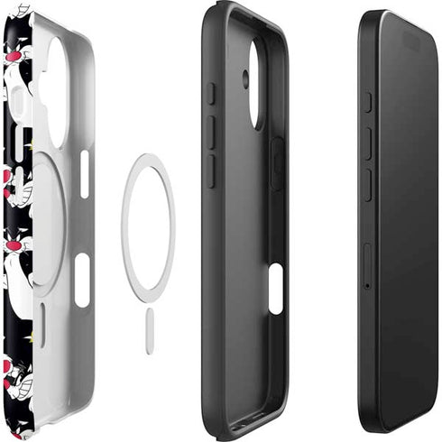 Looney Tunes Sylvester and Tweety Super Sized iPhone 17 Magsafe Impact Case