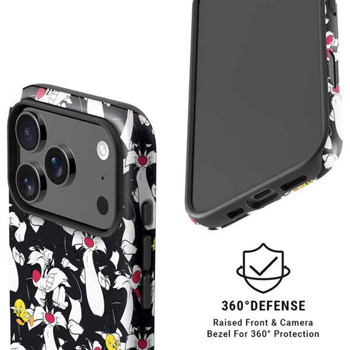 Looney Tunes Sylvester and Tweety Super Sized iPhone 17 Pro Magsafe Impact Case