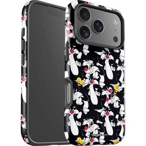 Looney Tunes Sylvester and Tweety Super Sized iPhone 17 Pro Max Impact Case