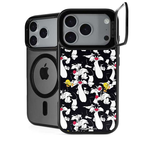 Looney Tunes Sylvester and Tweety Super Sized iPhone 17 Pro Max Kickstand Case