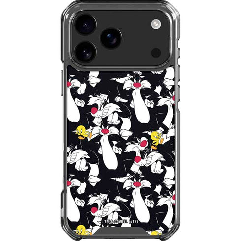 Looney Tunes Sylvester and Tweety Super Sized iPhone 18 Pro Max Clear Case