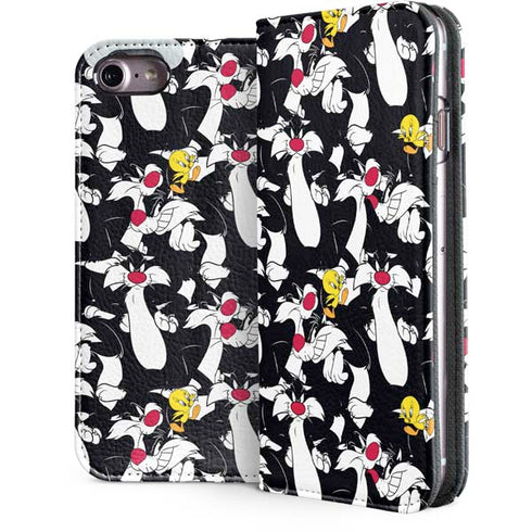 Looney Tunes Sylvester and Tweety Super Sized iPhone 7 Folio Case