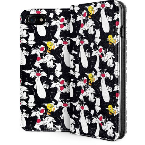 Looney Tunes Sylvester and Tweety Super Sized iPhone SE (2nd & 3rd Gen) Folio Case