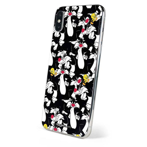 Looney Tunes Sylvester and Tweety Super Sized iPhone XS Max Skin