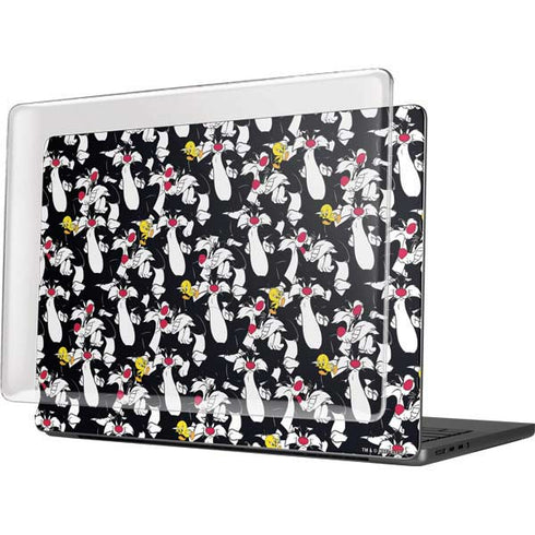 Looney Tunes Sylvester and Tweety Super Sized MacBook Pro 14in (2021-24) Case plus Skin