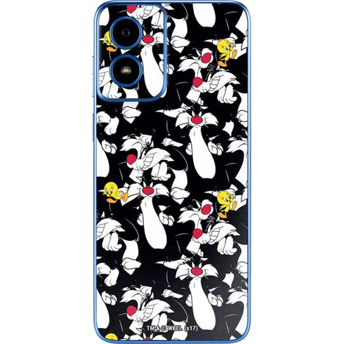 Looney Tunes Sylvester and Tweety Super Sized Moto G Play 4G (2024) Skin