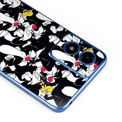 Looney Tunes Sylvester and Tweety Super Sized Moto G Play 4G (2024) Skin