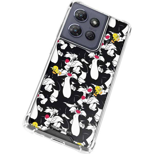 Looney Tunes Sylvester and Tweety Super Sized Moto G Stylus 5G (2025) Clear Case