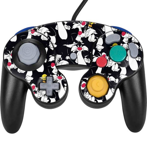 Looney Tunes Sylvester and Tweety Super Sized Nintendo GameCube Controller Skin