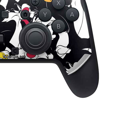 Looney Tunes Sylvester and Tweety Super Sized Nintendo Switch 2 (2025) Pro Controller Skin