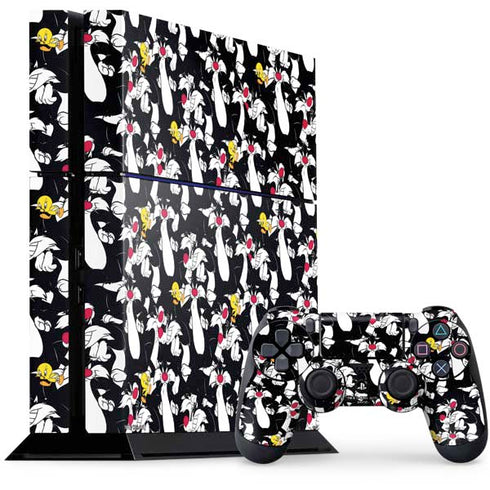 Looney Tunes Sylvester and Tweety Super Sized PlayStation PS4 Skins