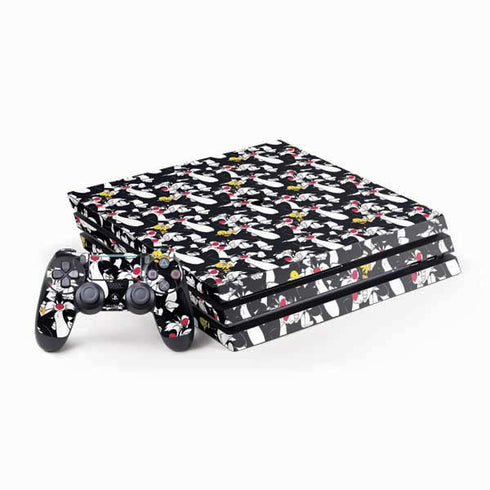 Looney Tunes Sylvester and Tweety Super Sized PS4 Pro Bundle Skin