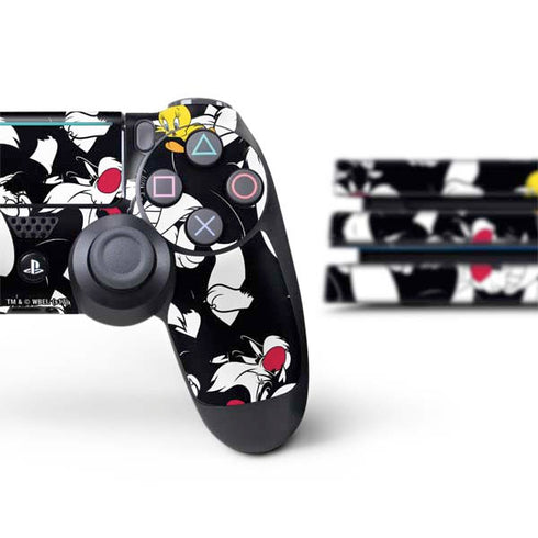 Looney Tunes Sylvester and Tweety Super Sized PS4 Pro Bundle Skin