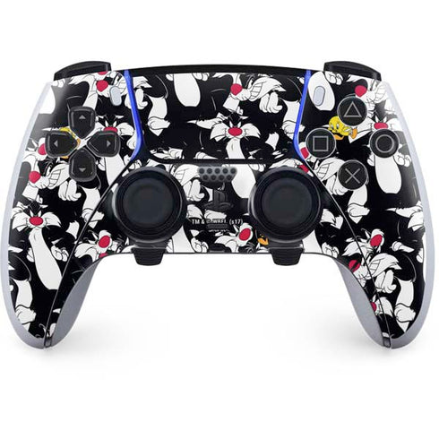 Looney Tunes Sylvester and Tweety Super Sized PS5 DualSense Edge Pro Controller Skin