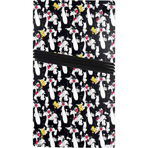 Looney Tunes Sylvester and Tweety Super Sized PS5 Pro Console Skin