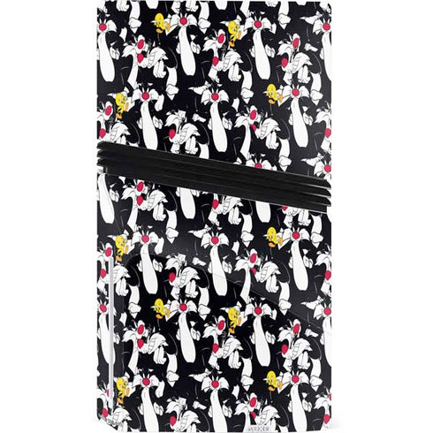Looney Tunes Sylvester and Tweety Super Sized PS5 Pro Disk Console Skin