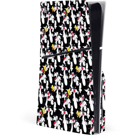 Looney Tunes Sylvester and Tweety Super Sized PlayStation PS5 Skins