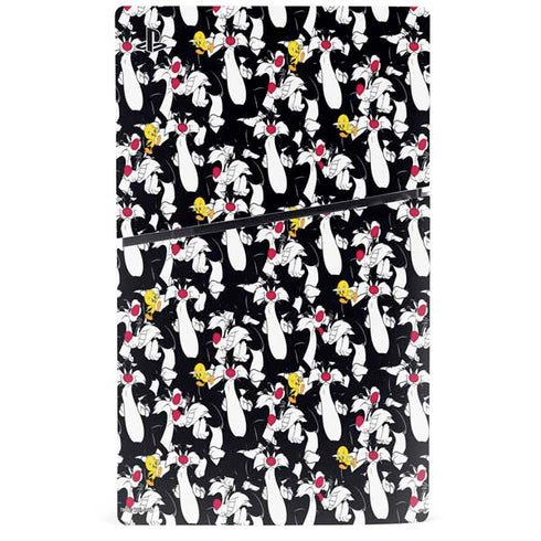 Looney Tunes Sylvester and Tweety Super Sized PS5 Slim Digital Edition Console Skin