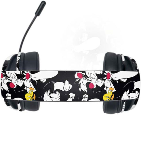 Looney Tunes Sylvester and Tweety Super Sized Razer Kraken X Skin