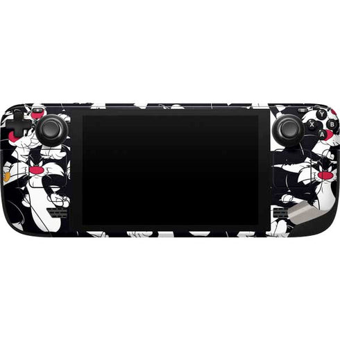Looney Tunes Sylvester and Tweety Super Sized Steam Deck Handheld Gaming Computer Skin