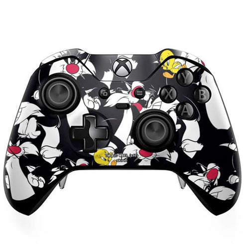 Looney Tunes Sylvester and Tweety Super Sized Xbox One Elite Controller Skin