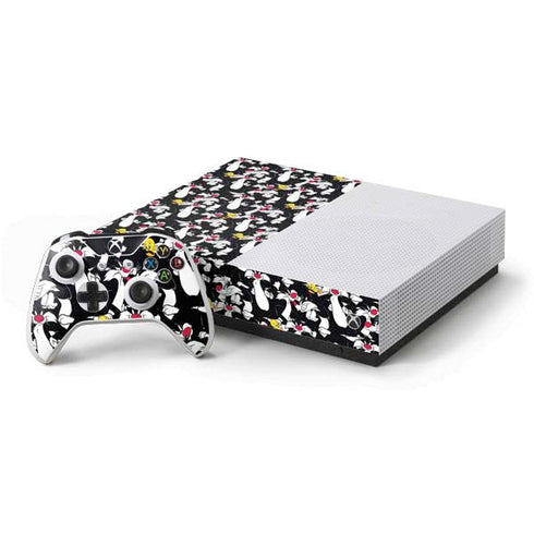Looney Tunes Sylvester and Tweety Super Sized Xbox One S All-Digital Edition Bundle Skin