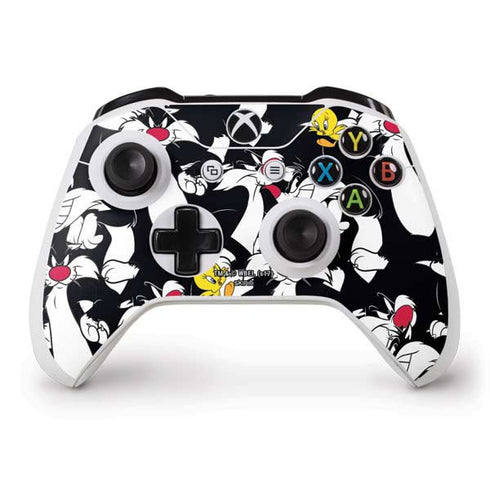 Looney Tunes Sylvester and Tweety Super Sized Xbox One S Controller Skin