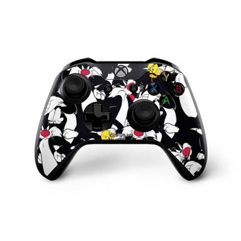 Looney Tunes Sylvester and Tweety Super Sized Xbox One X Controller Skin