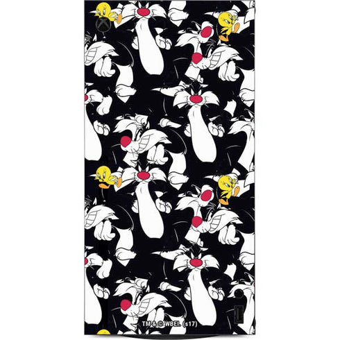 Looney Tunes Sylvester and Tweety Super Sized XBox Series X Digital Edition Console Skin