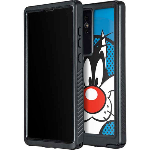 Looney Tunes Sylvester Full Galaxy S24 Ultra Waterproof Case