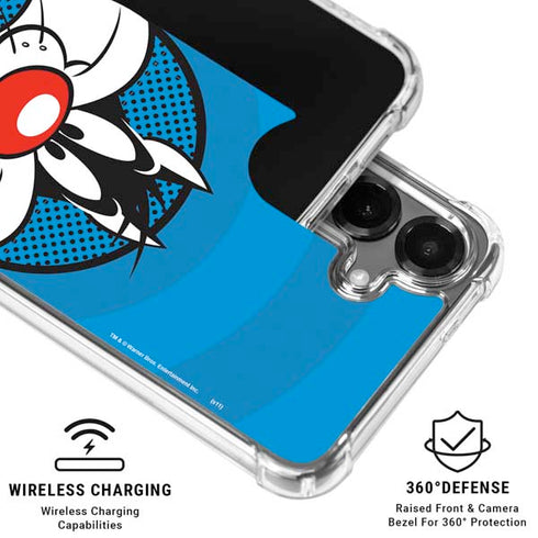 Looney Tunes Sylvester Full Galaxy S26 Clear Case