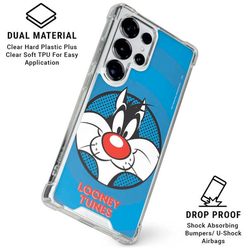 Looney Tunes Sylvester Full Galaxy S26 Ultra Clear Case