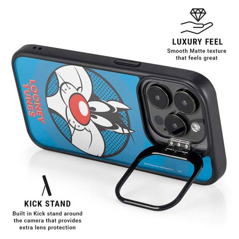 Looney Tunes Sylvester Full iPhone 15 Pro Max Kickstand Case