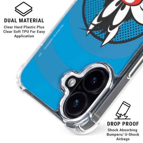 Looney Tunes Sylvester Full iPhone 16 Clear Case