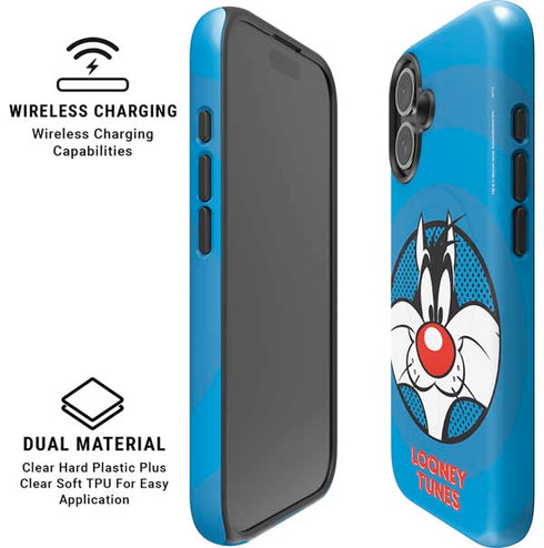 Looney Tunes Sylvester Full iPhone 16 Magsafe Impact Case