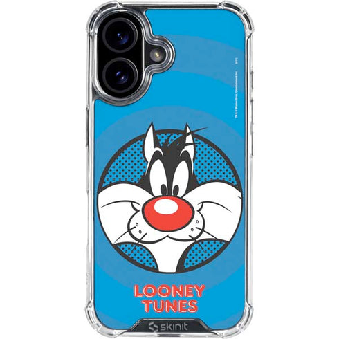 Looney Tunes Sylvester Full iPhone 16 Plus Clear Case