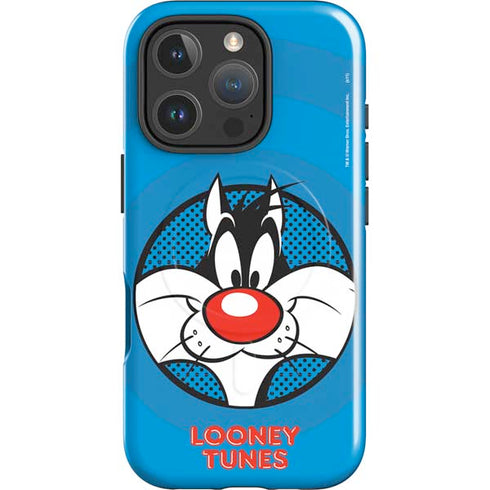 Looney Tunes Sylvester Full iPhone 16 Pro Magsafe Impact Case