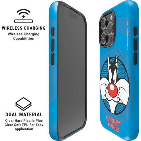 Looney Tunes Sylvester Full iPhone 16 Pro Magsafe Impact Case
