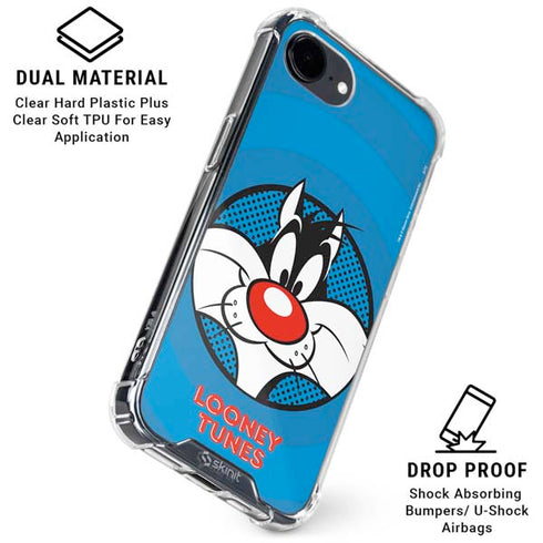 Looney Tunes Sylvester Full iPhone 16e Clear Case