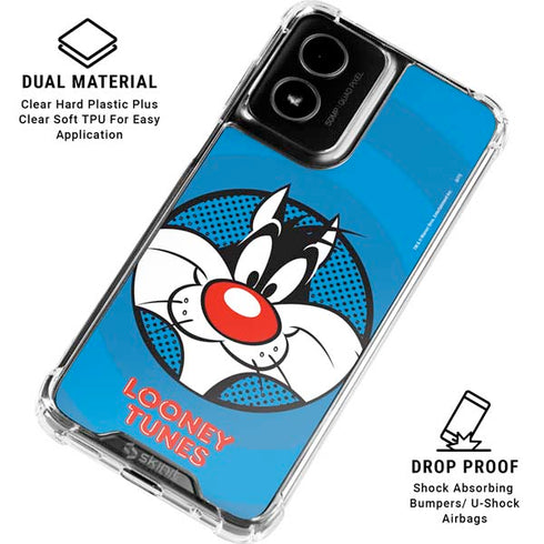 Looney Tunes Sylvester Full Moto G Power 5G (2024) Clear Case